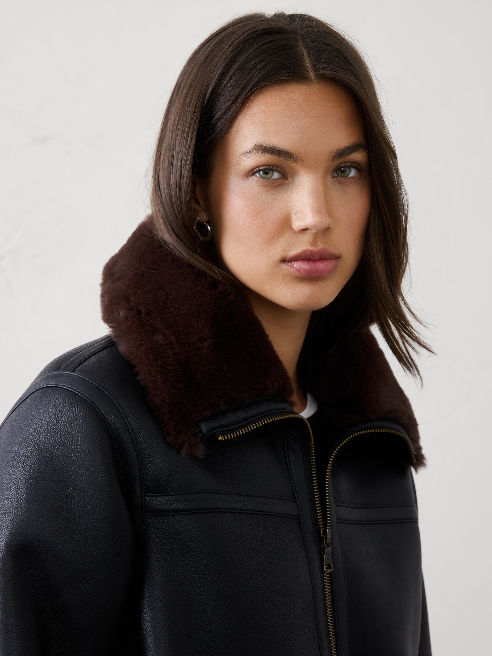 Image number 3 showing, Vegan Leather Fur Jacket