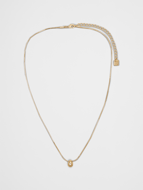 Single Layer Solid Pendant Necklace