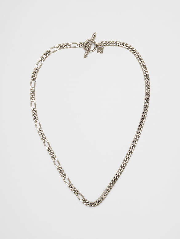 Mixed Chain-Pull Through Necklace