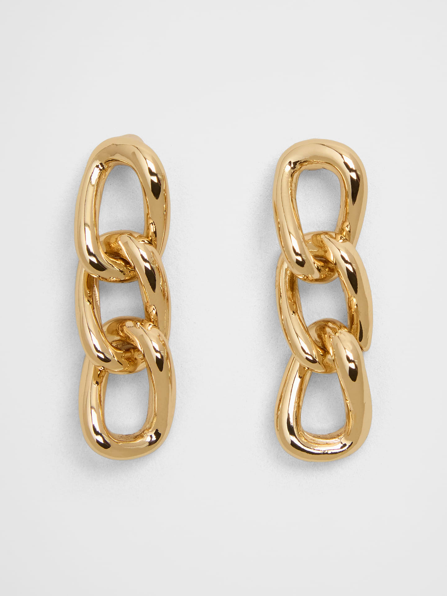 Image number 1 showing, Triple Chain Drop Earrings