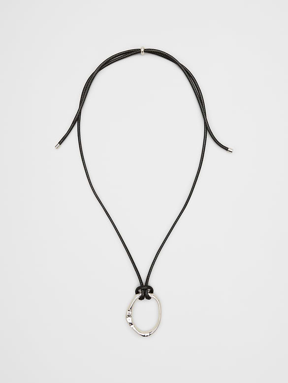 Vegan Leather-Corded Necklace