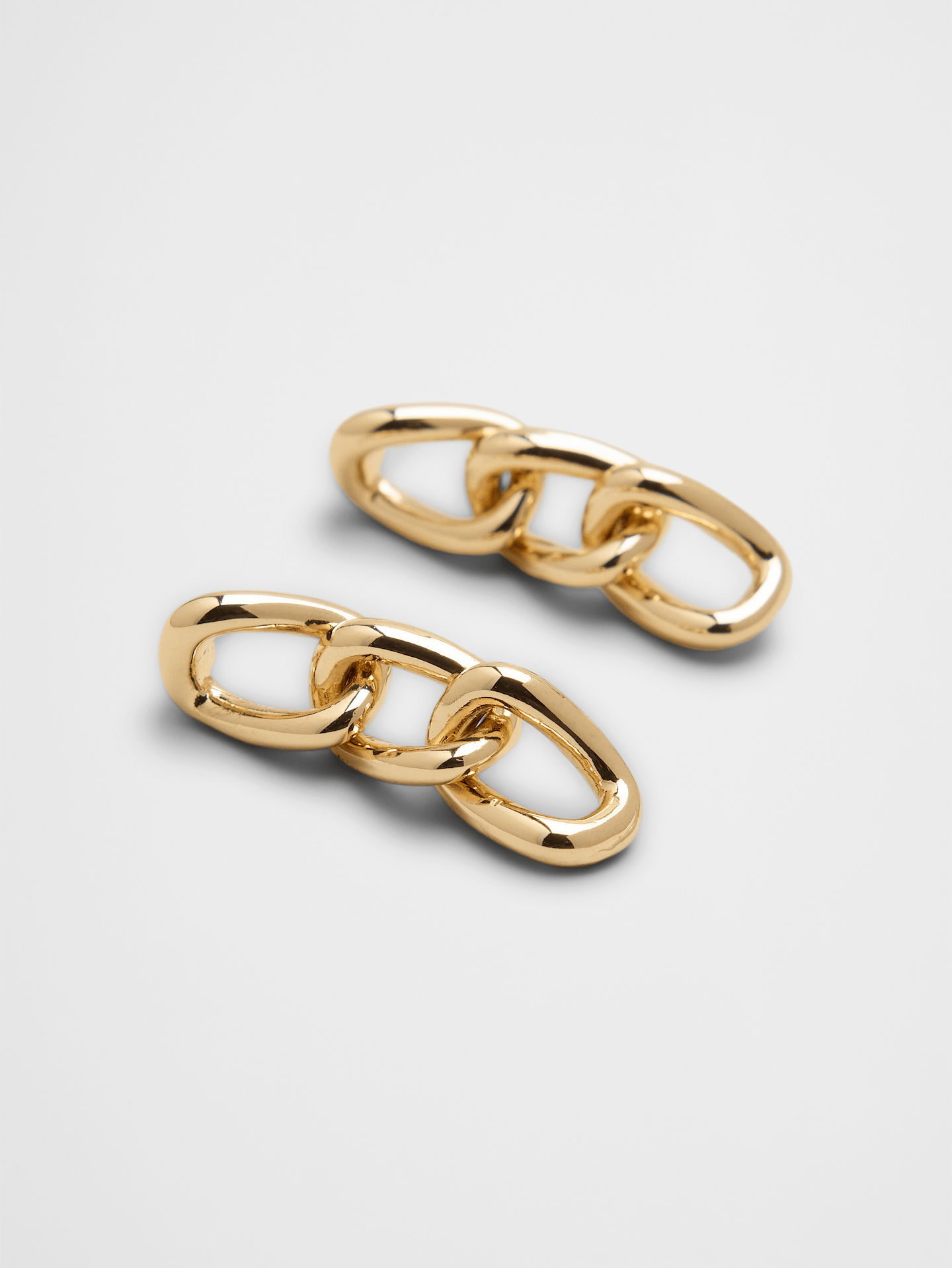 Image number 3 showing, Triple Chain Drop Earrings