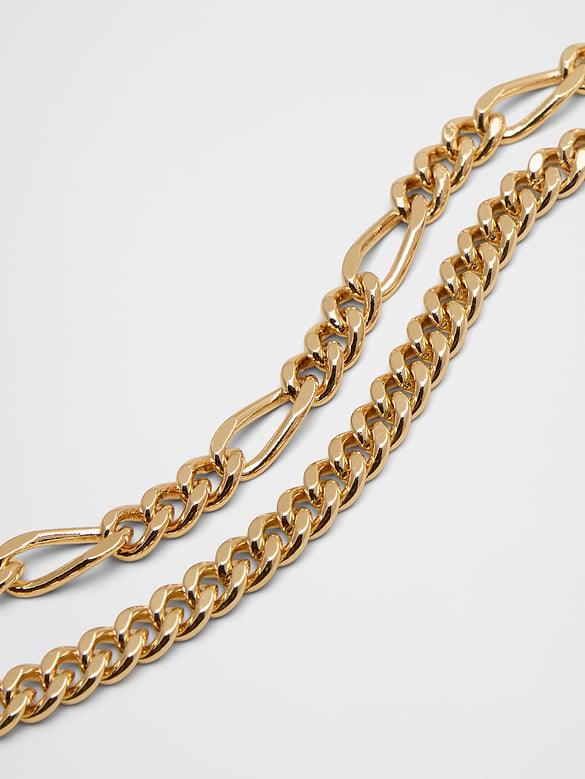 Mixed Chain-Pull Through Necklace