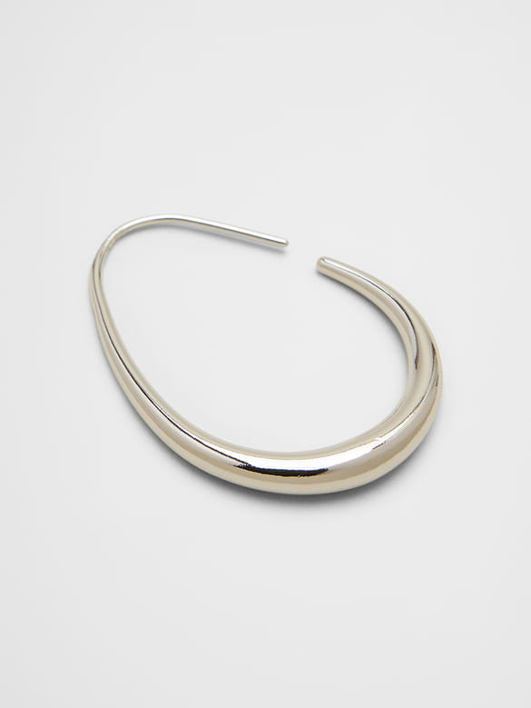 Sculptural Wire Hoop Earrings
