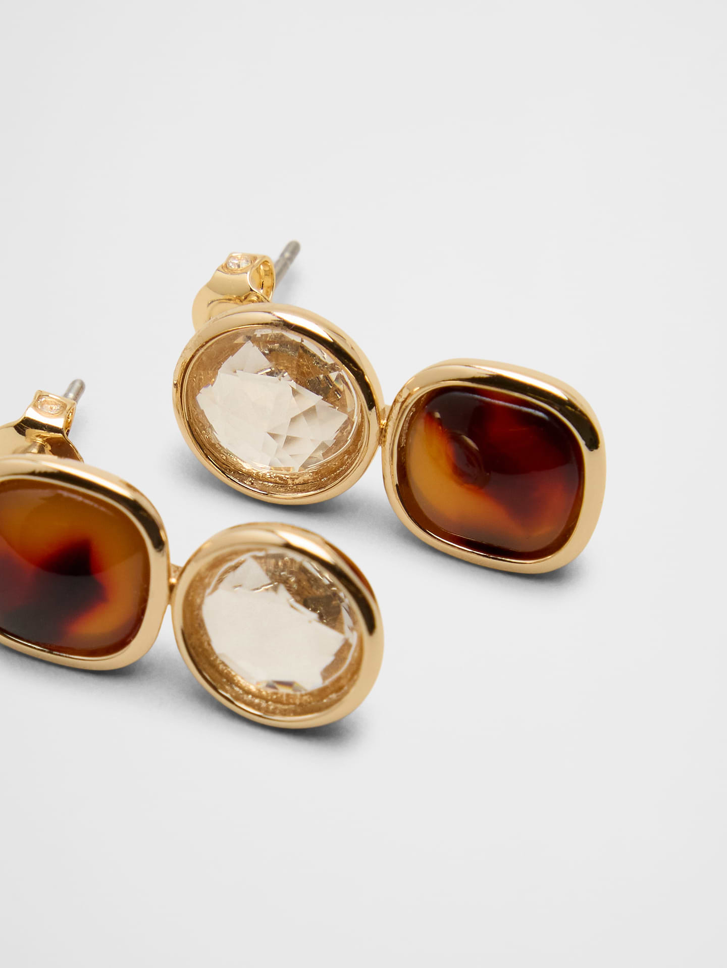 Image number 3 showing, Two-Tone Faceted Earrings