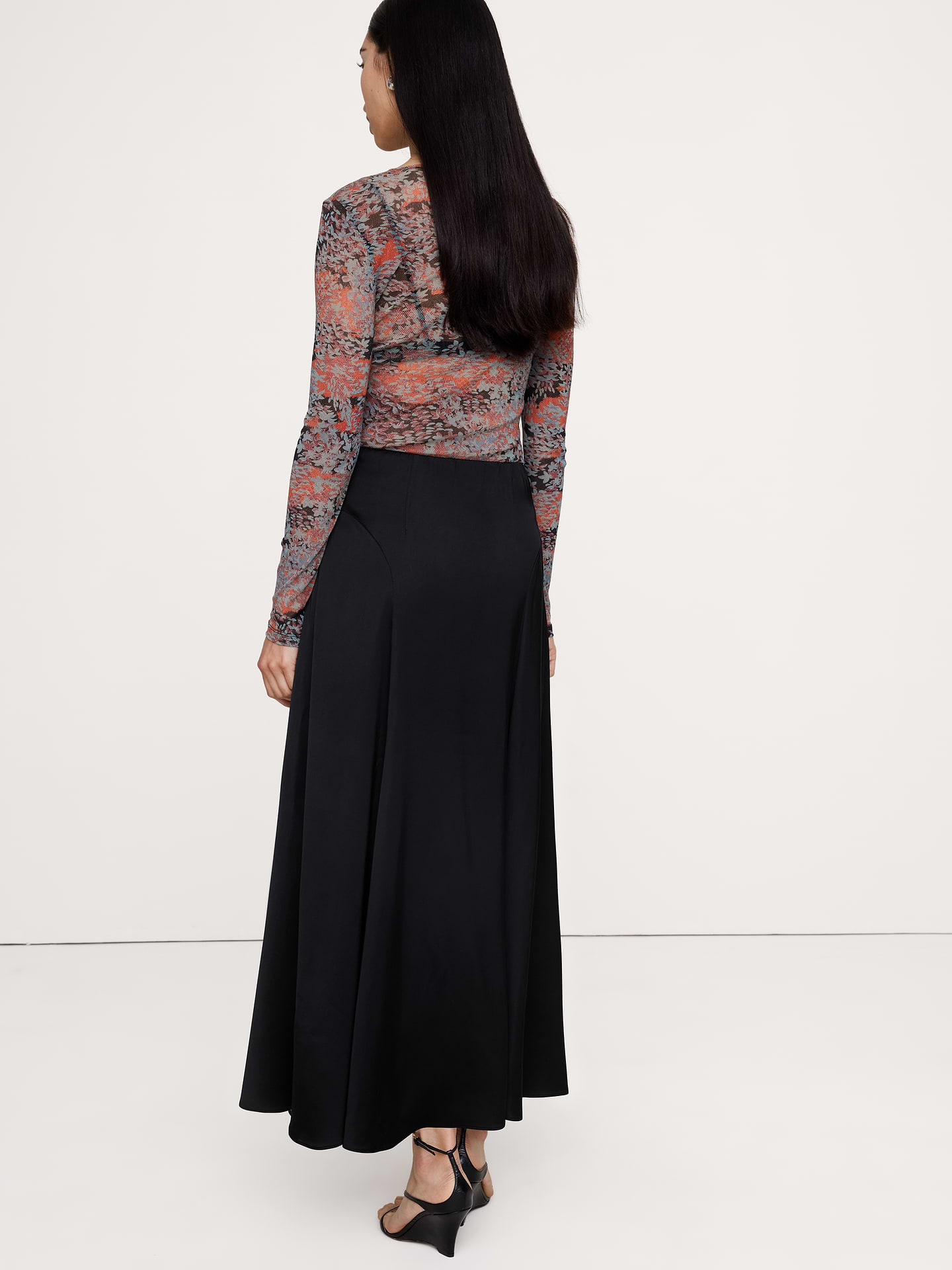 Image number 2 showing, Stretch-Satin Maxi Skirt