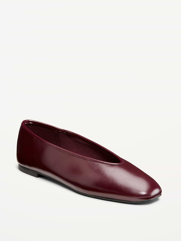V-Cut Ballet Flats
