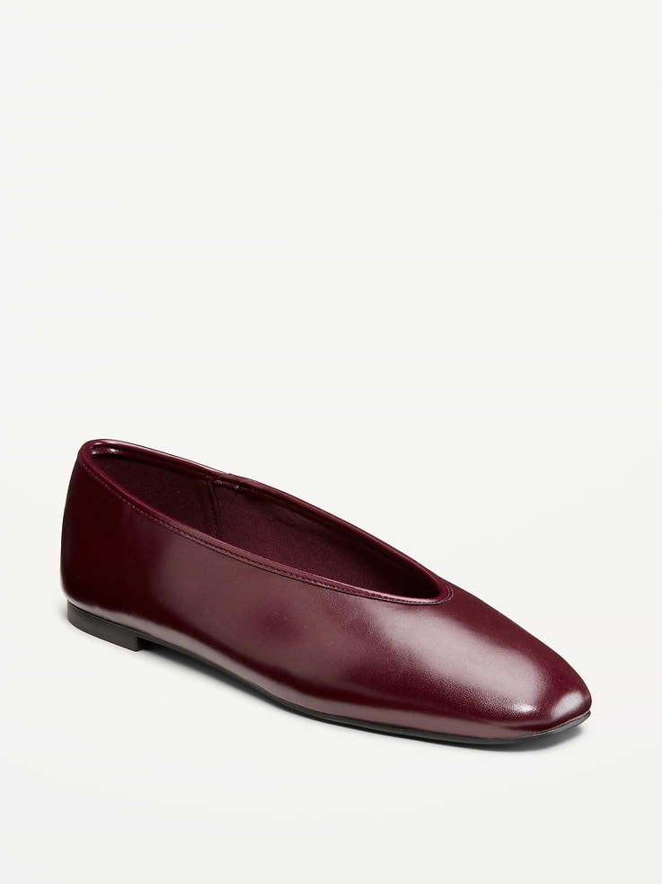 Image number 1 showing, V-Cut Ballet Flats