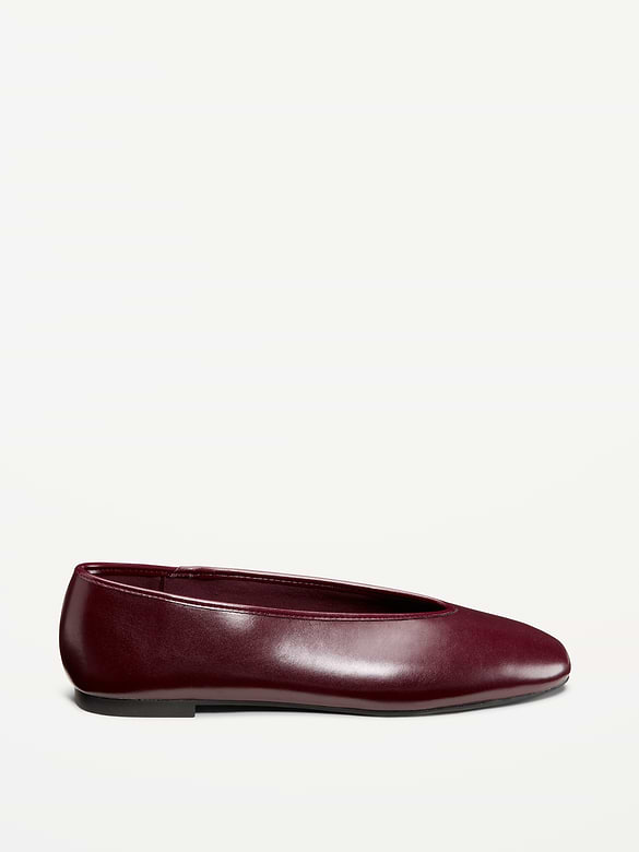 V-Cut Ballet Flats
