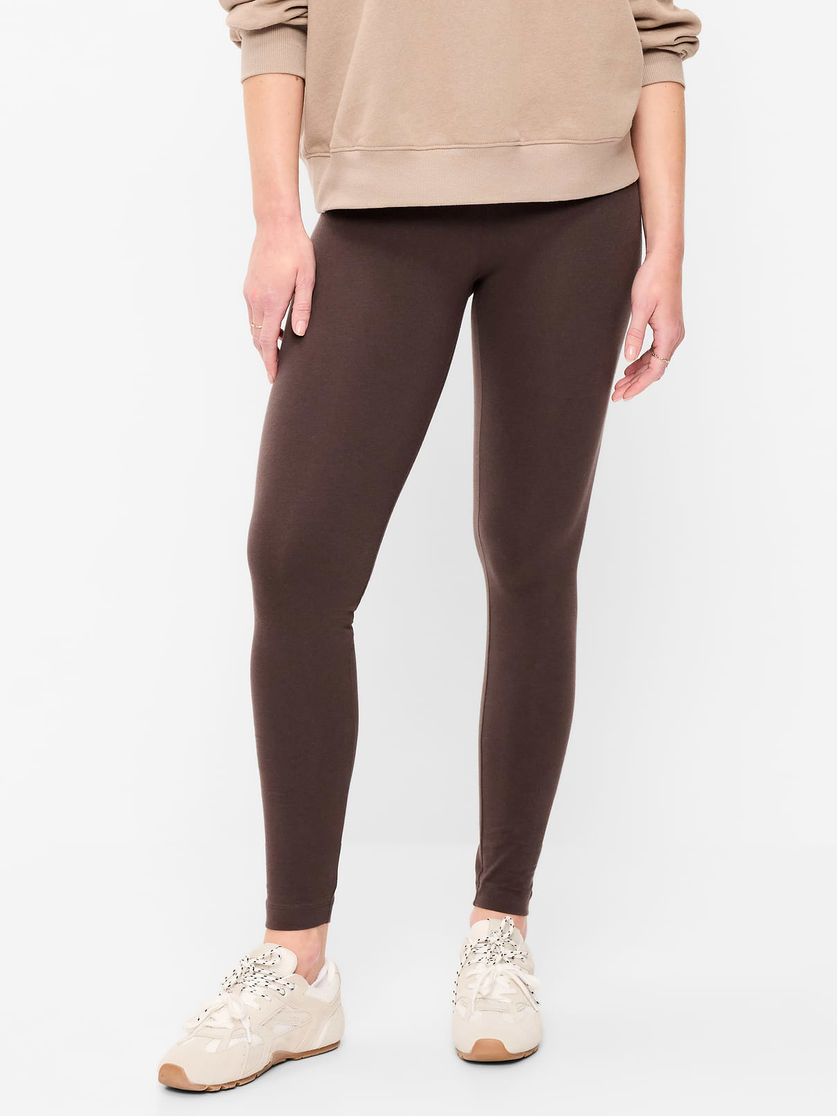 Image number 2 showing, High-Waisted Jersey Fashion Layering Leggings