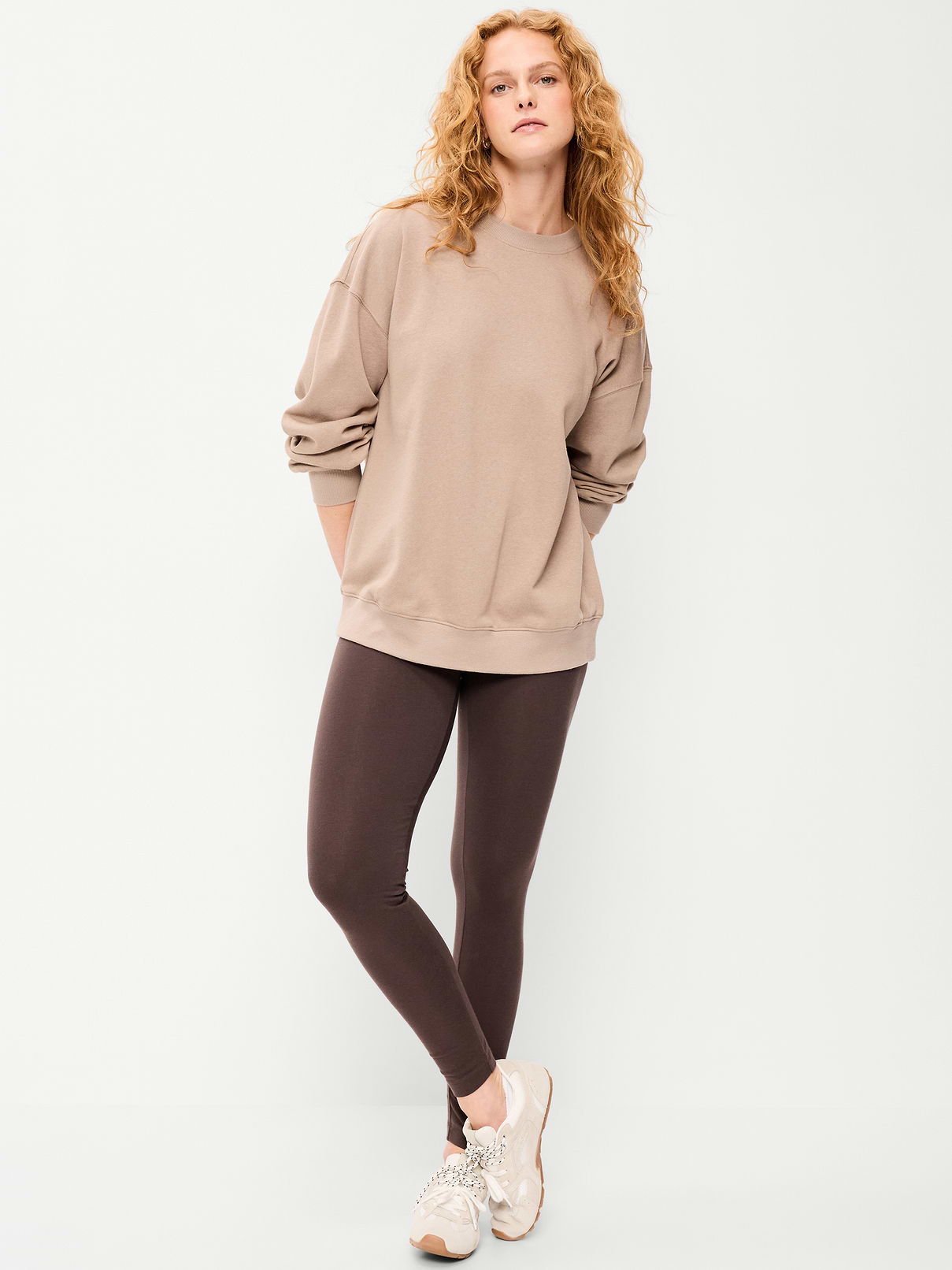 Image number 1 showing, High-Waisted Jersey Fashion Layering Leggings