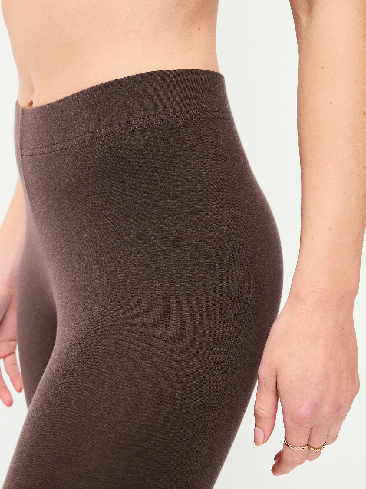 Image number 4 showing, High-Waisted Jersey Fashion Layering Leggings