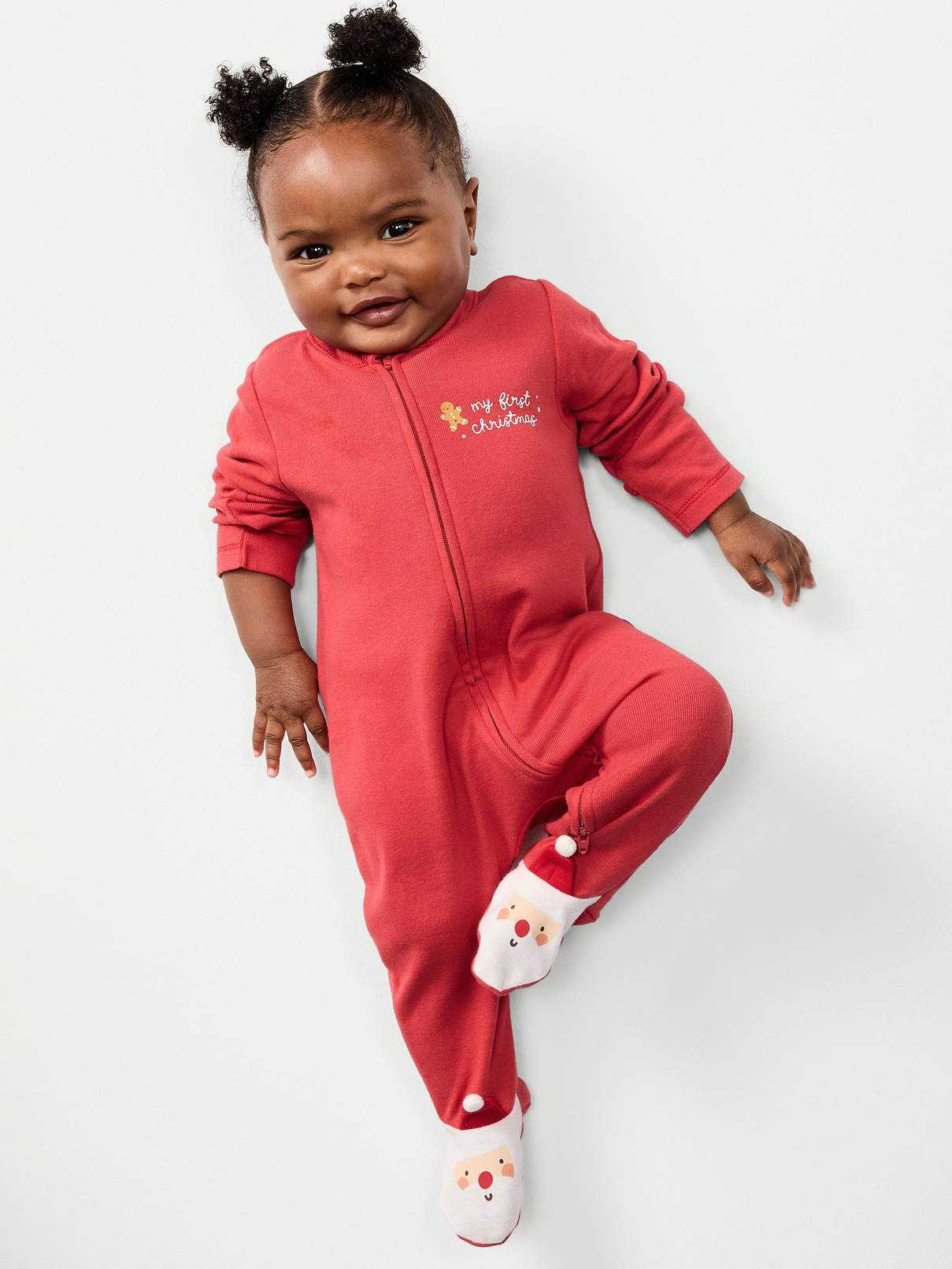 Image number 1 showing, 2-Way-Zip Sleep & Play Footed One-Piece for Baby