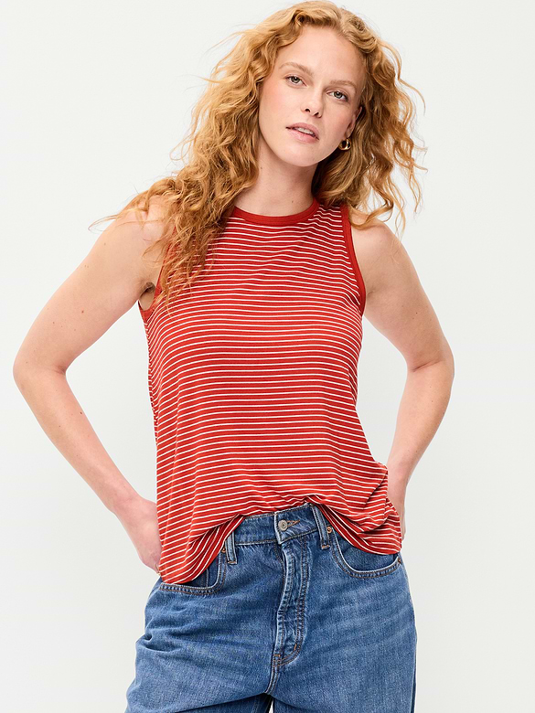 Luxe High-Neck Tank Top