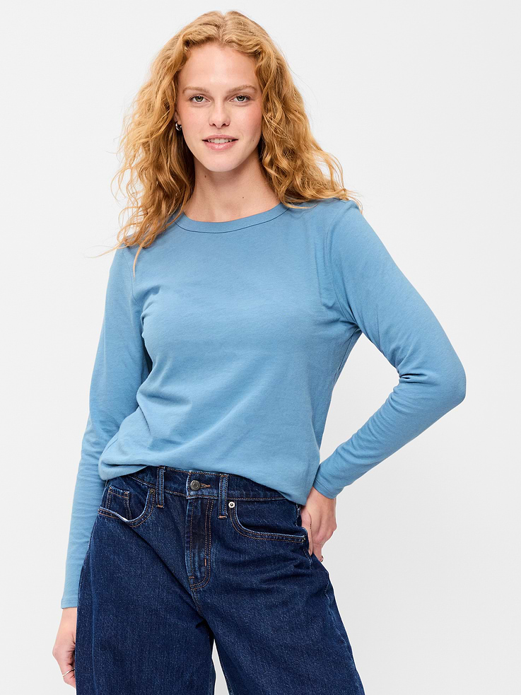 Image number 1 showing, EveryWear Long-Sleeve T-Shirt