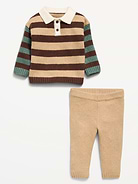 Image 2 of 2, SoSoft Collared Top and Pants Set for Baby