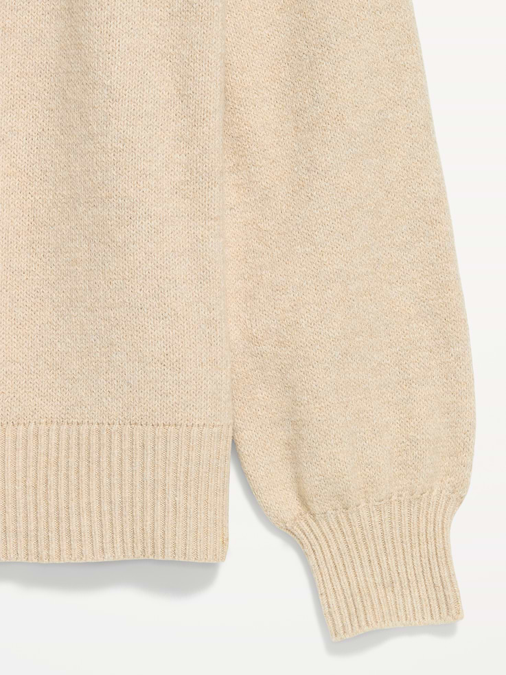 Image 6 of 6, Oversized Crew-Neck Fairisle Sweater
