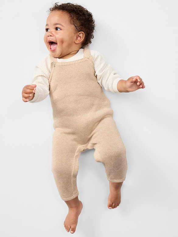 Sleeveless Sweater-Knit Jumpsuit for Baby
