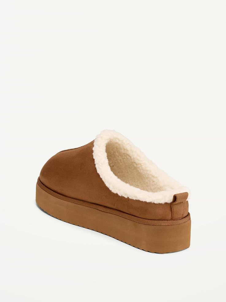 Image number 4 showing, Faux-Suede Platform Mule Clogs for Women