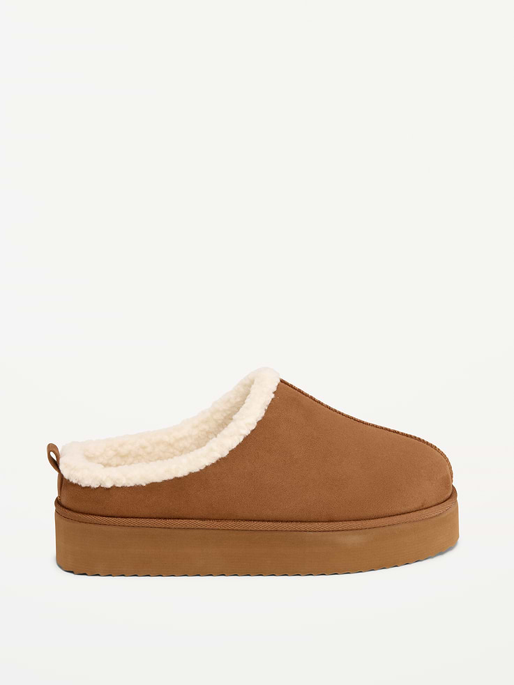 Image number 3 showing, Faux-Suede Platform Mule Clogs for Women