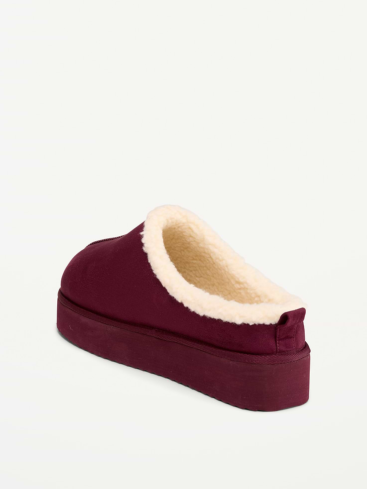 Image number 4 showing, Faux-Suede Platform Mule Clogs for Women