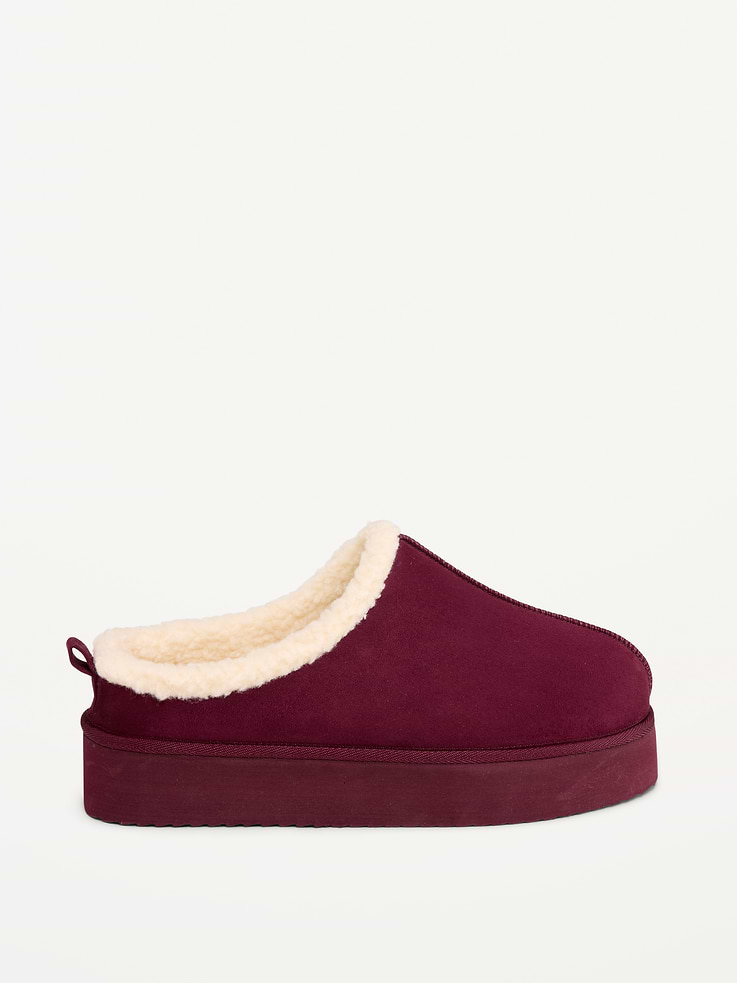 Image number 3 showing, Faux-Suede Platform Mule Clogs for Women