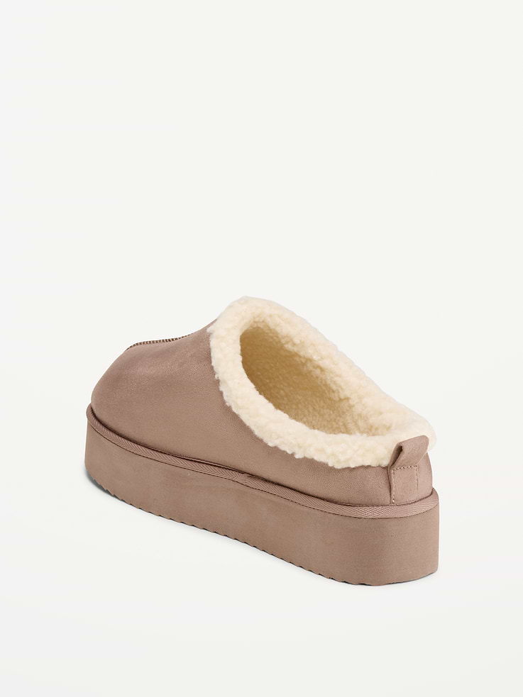 Image number 4 showing, Faux-Suede Platform Mule Clogs for Women