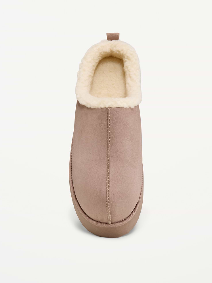 Image number 2 showing, Faux-Suede Platform Mule Clogs for Women