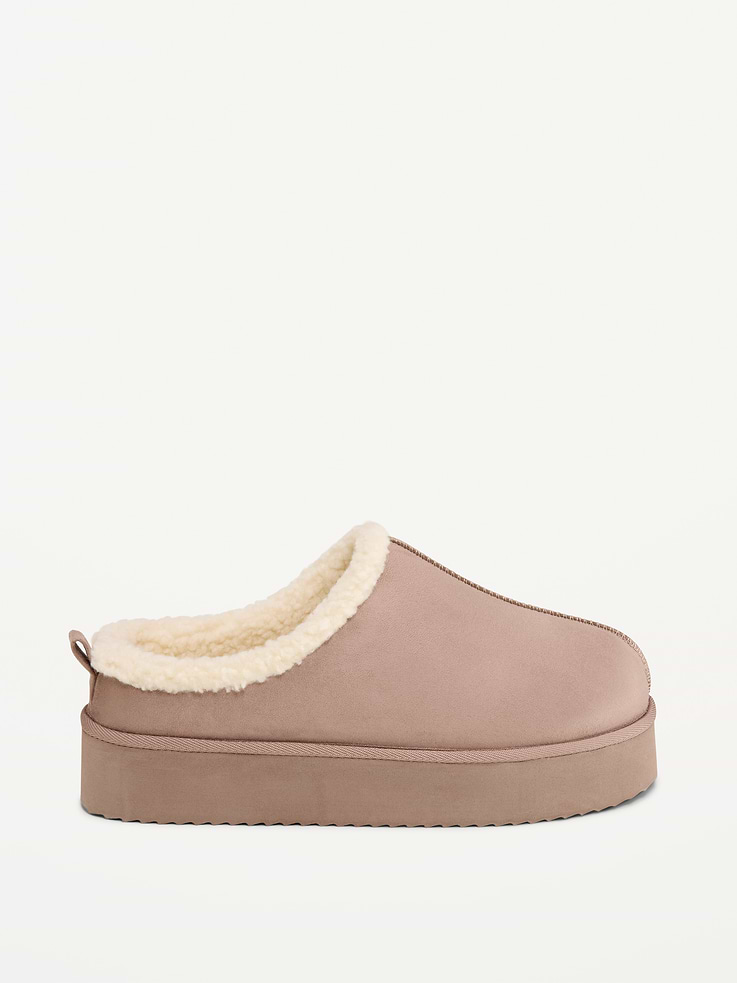Image number 3 showing, Faux-Suede Platform Mule Clogs for Women