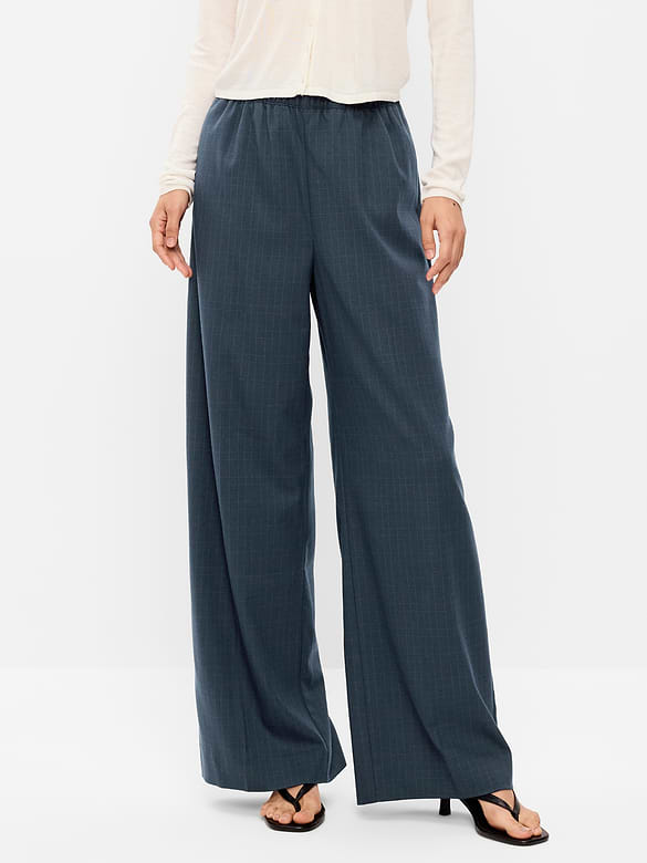 High-Waisted Wide-Leg Trouser