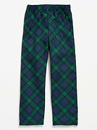 Image number 1 showing, Gender-Neutral Printed Flannel Pajama Pants for Kids