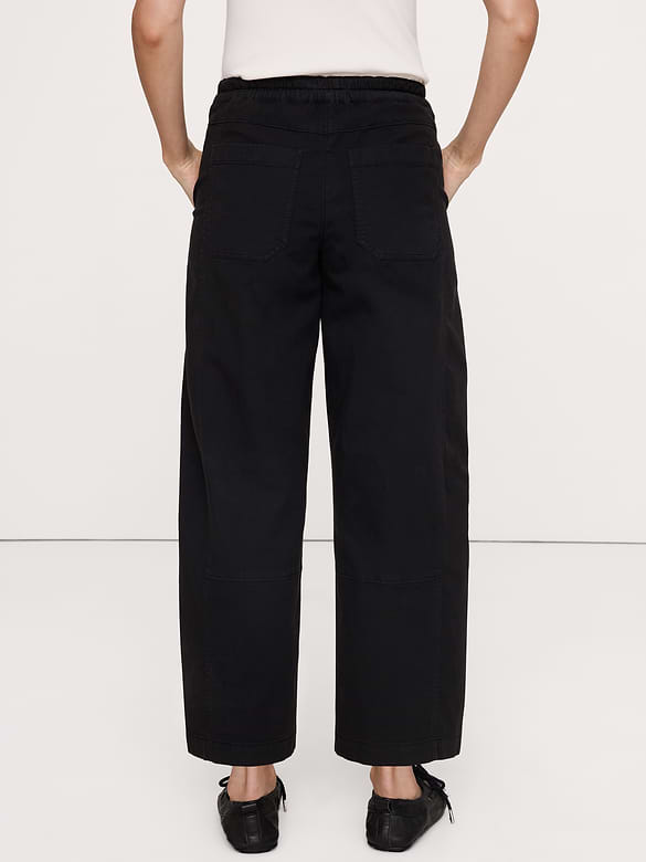 Mid-Rise Relaxed Painter Pull-On Pant