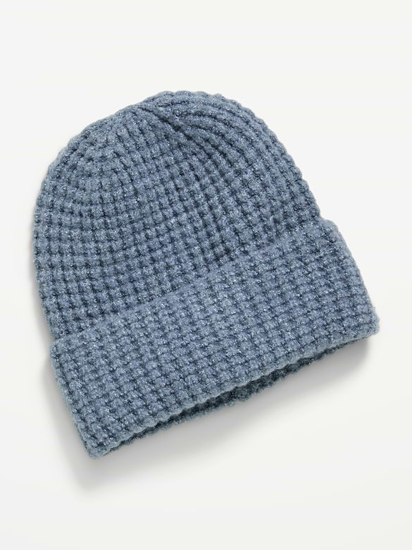 Waffle Knit Beanie for Men