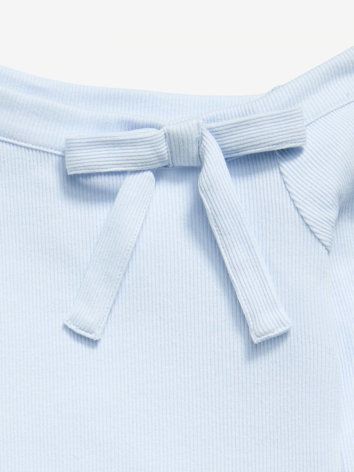 Image 4 of 4, Long-Sleeve Ribbed Off-Shoulder Bow Top for Girls
