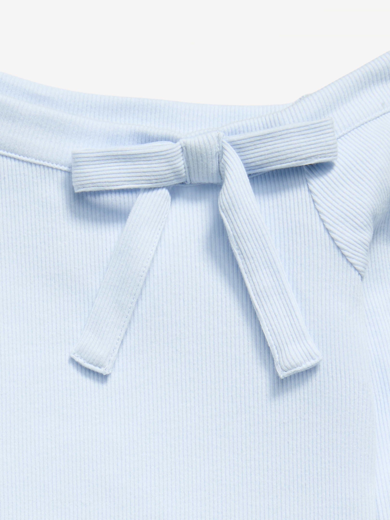 Image 4 of 4, Long-Sleeve Ribbed Off-Shoulder Bow Top for Girls