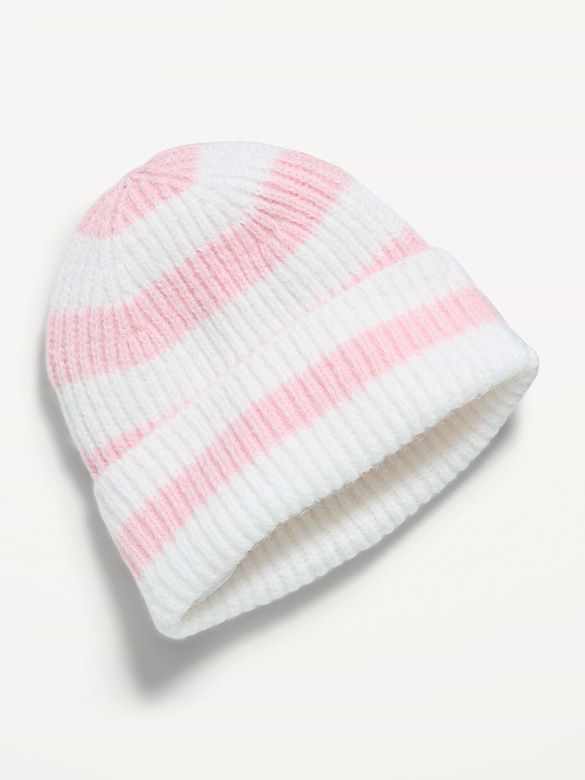 Fuzzy Ribbed Beanie for Girls