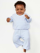 Image number 1 showing, Long-Sleeve Waffle-Knit Pocket Sweatshirt for Baby