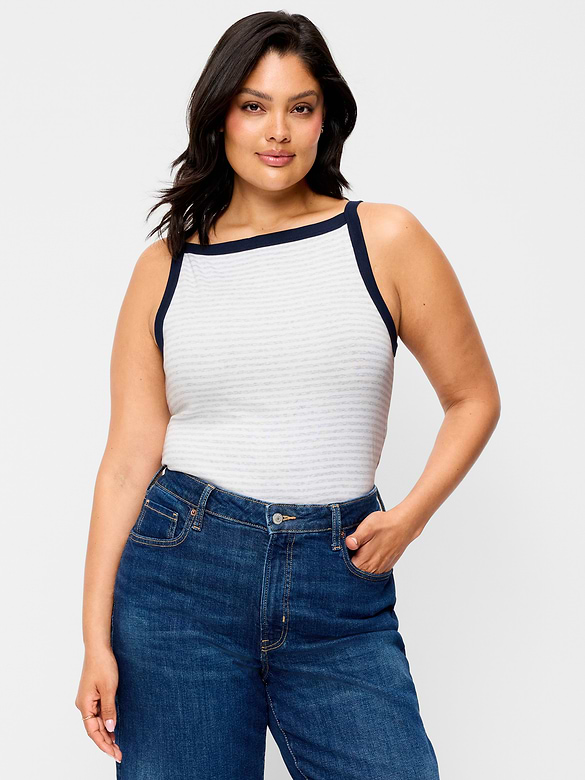 Camisole ajustée à encolure tablier