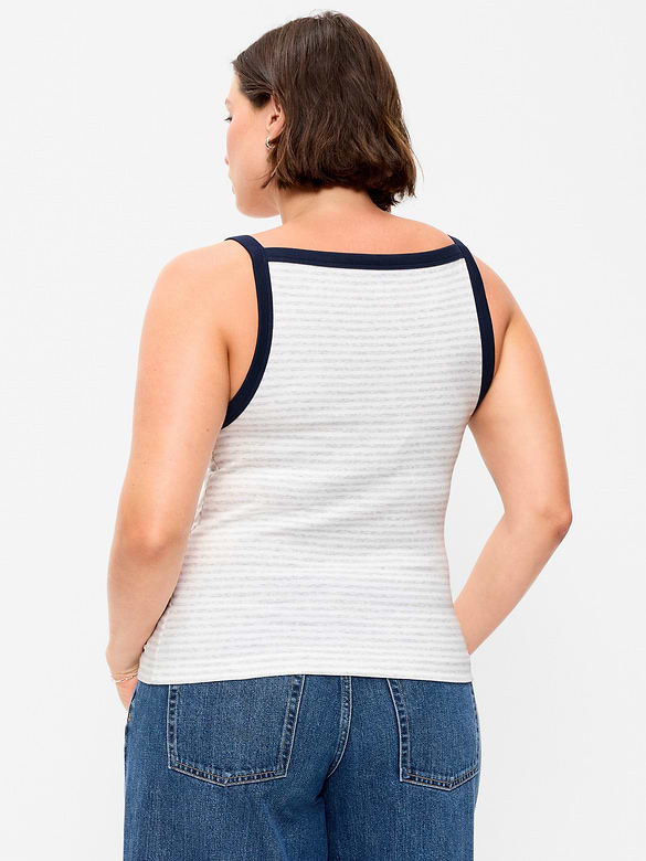 Camisole ajustée à encolure tablier