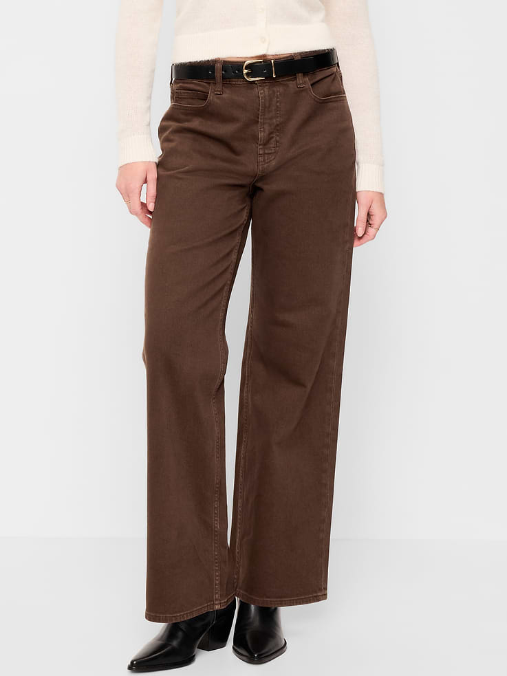 Image number 2 showing, Curvy Extra High-Waisted Wide-Leg Jeans