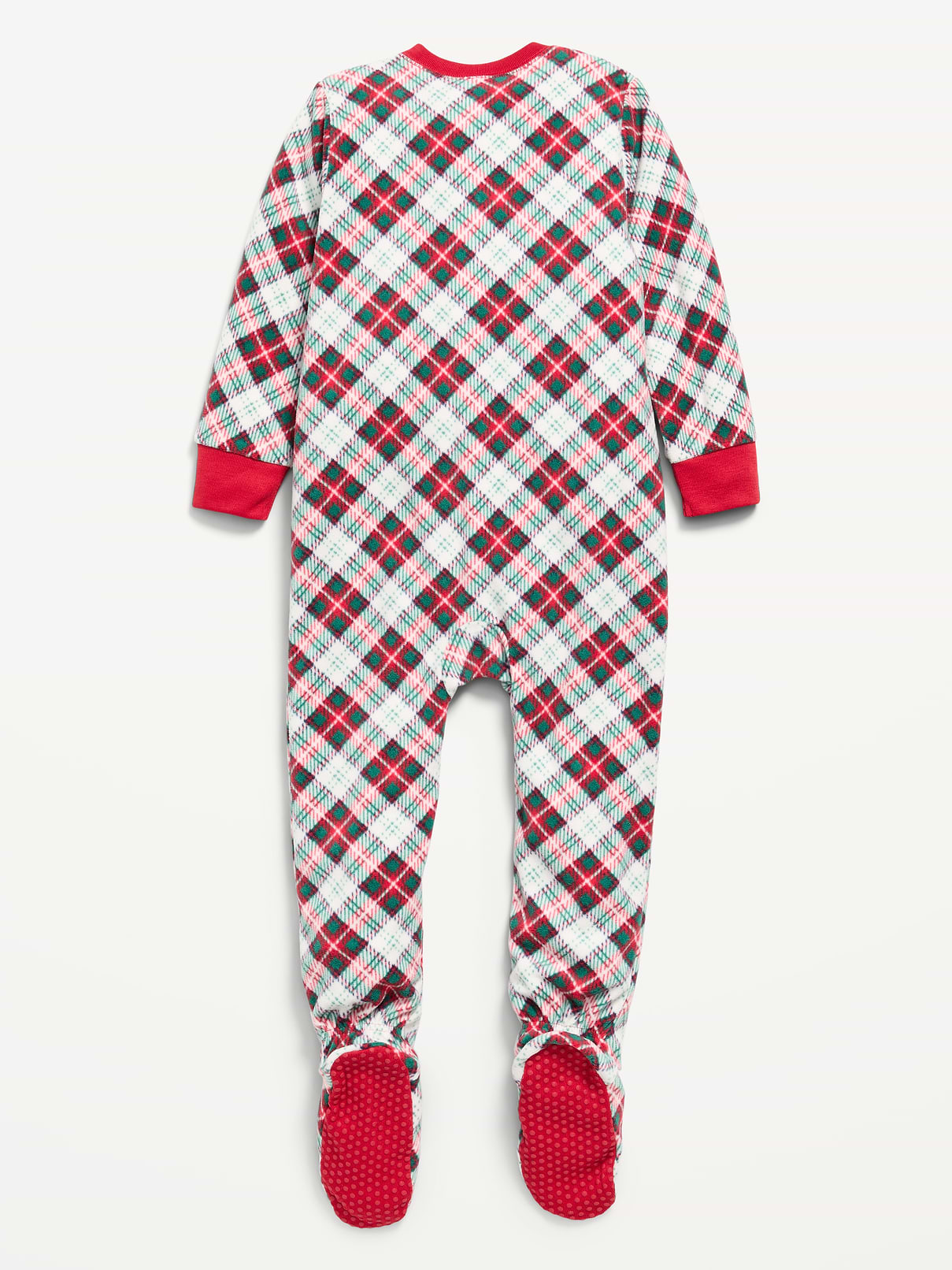 Image number 2 showing, 2-Way-Zip Microfleece Pajama One-Piece for Toddler & Baby
