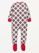Image number 2 showing, 2-Way-Zip Microfleece Pajama One-Piece for Toddler & Baby