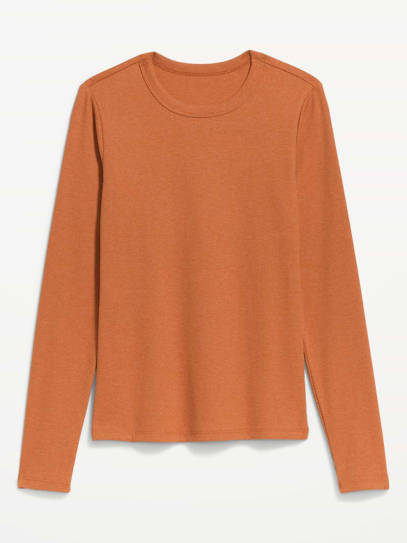 Snug Long-Sleeve Crew-Neck T-Shirt
