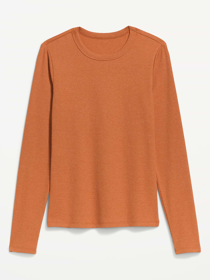 Image number 1 showing, Snug Long-Sleeve Crew-Neck T-Shirt