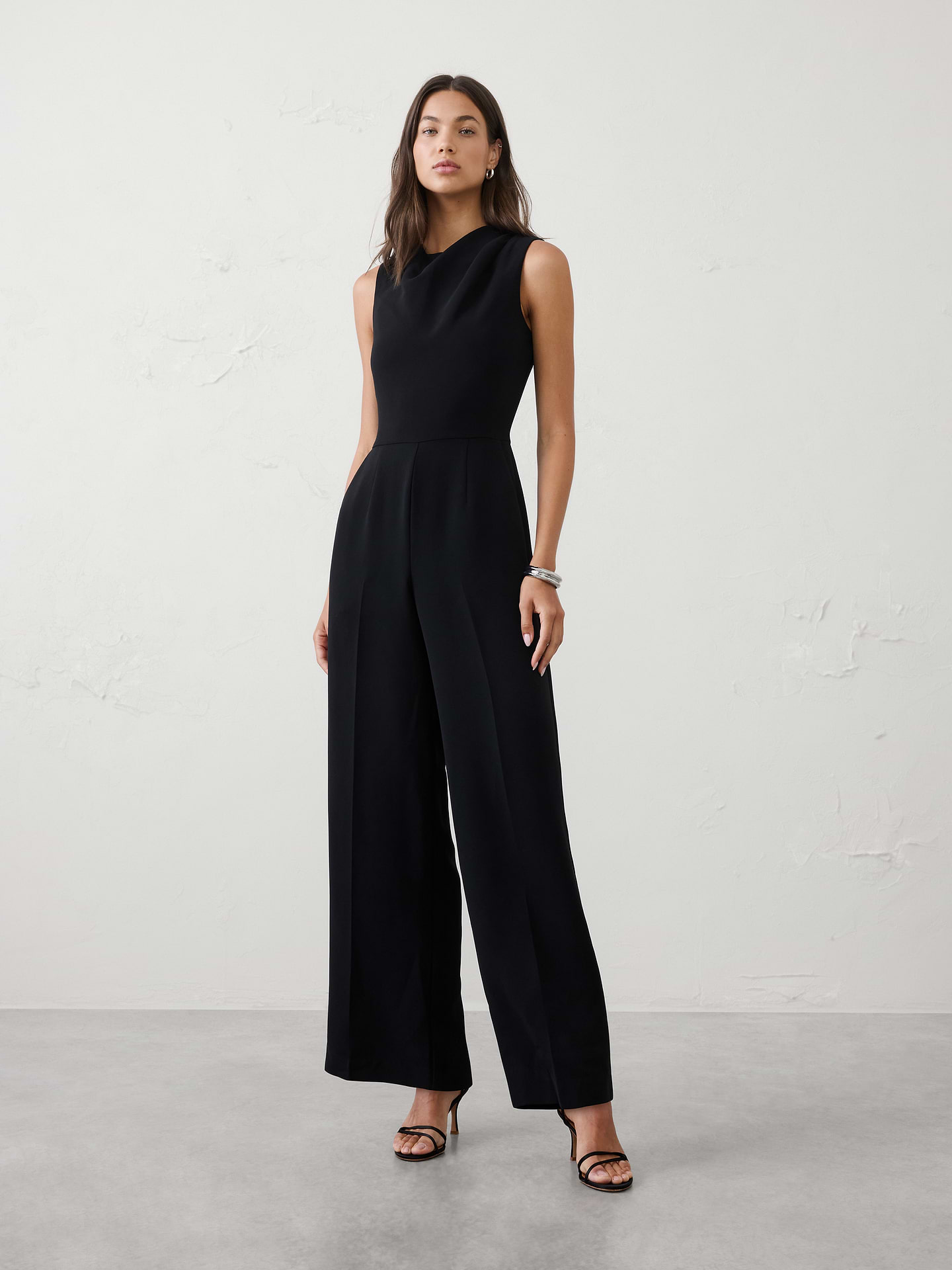 Image number 1 showing, Cowl-Neck Jumpsuit