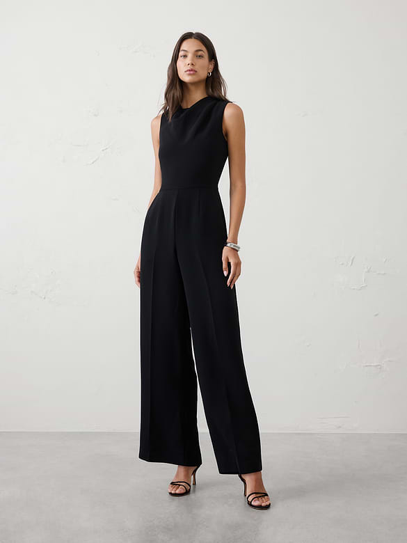 Cowl-Neck Jumpsuit