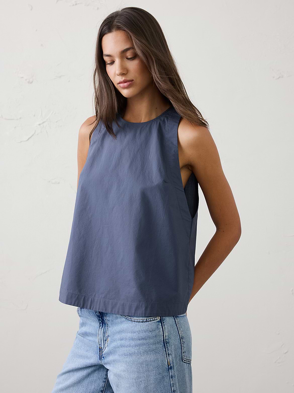 High-Neck Swing Top