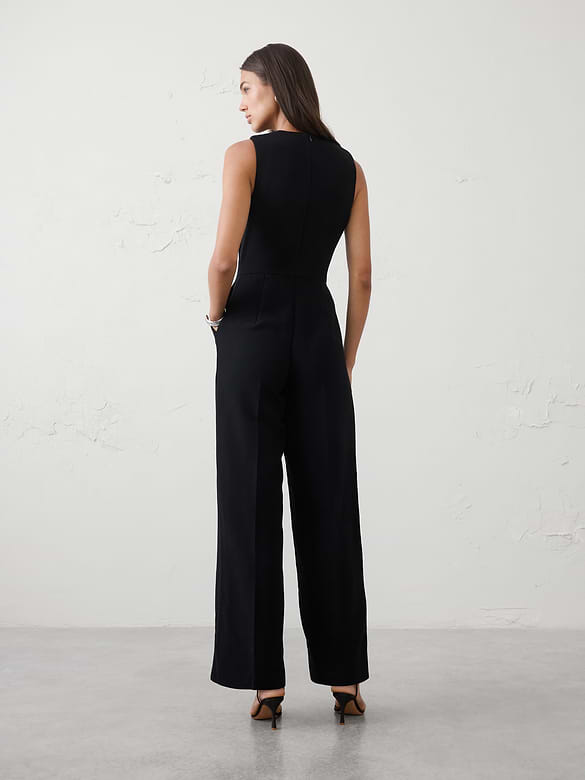 Cowl-Neck Jumpsuit