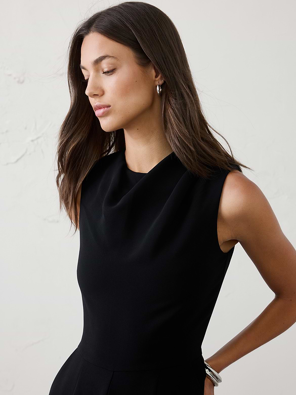 Cowl-Neck Jumpsuit