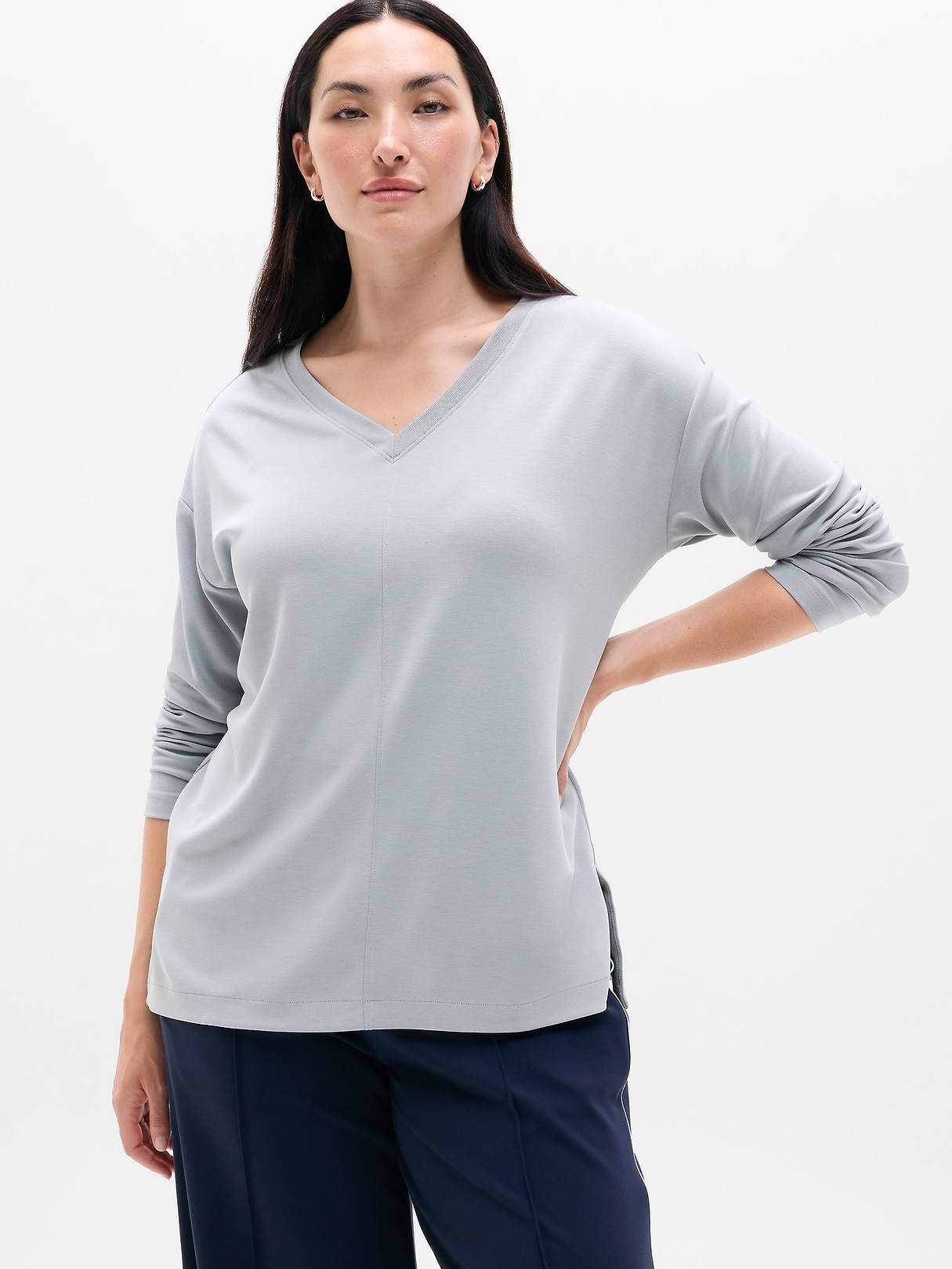 Seasoft V-Neck Sweatshirt | Athleta